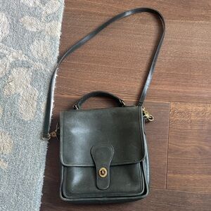Coach Vintage Station Bag - Forest Green Leather
